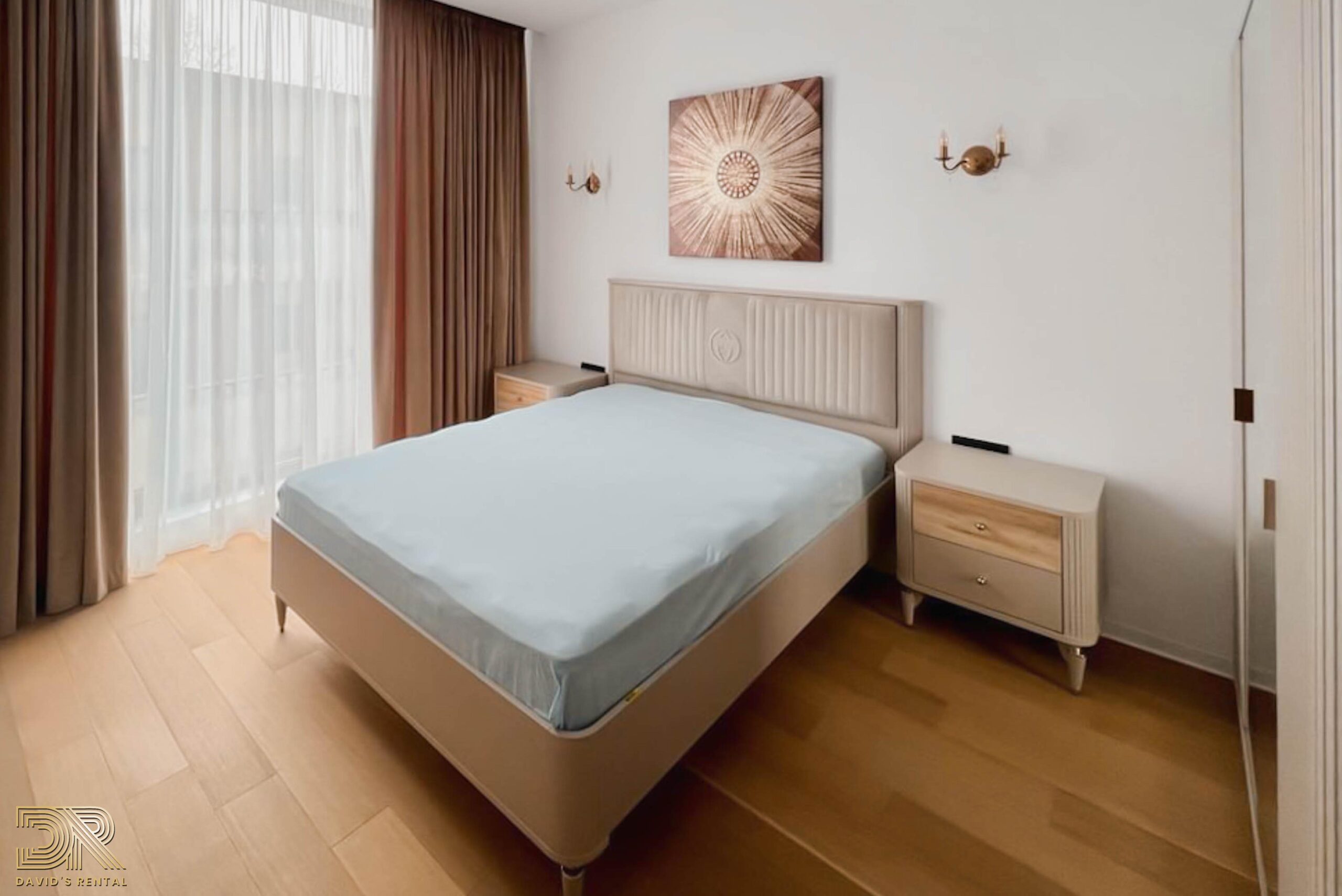 Dormitor apartament Davidsrental.ro in chirie pe termen scurt si lung in Bucuresti